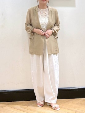 「アイテム（Tシャツ/カットソー）」を使った、seさん（レディース・157cm・30代）の夏コーディネート