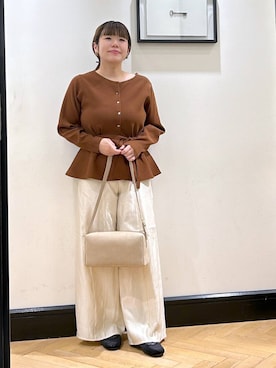 「アイテム（ヘアアクセサリー）」を使った、ap erikaさん（レディース・157cm・30代）の秋コーディネート
