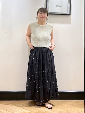 「A part by（アパートバイ）のアイテム」を使った、seさん（レディース・157cm）の夏コーディネート