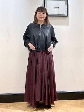 「アイテム（ブルゾン）」を使った、ap erikaさん（レディース・157cm・30代）の秋コーディネート