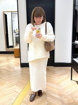 「アイテム（セットアップ）」を使った、ap erikaさん（レディース・157cm）の秋コーディネート