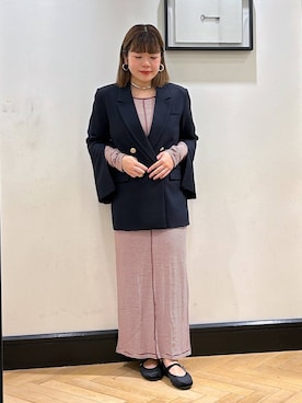 「アイテム（バレエシューズ）」を使った、ap erikaさん（レディース・157cm）の秋コーディネート