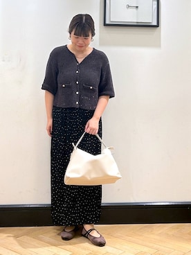 「アイテム（バレエシューズ）」を使った、ap erikaさん（レディース・157cm）の夏コーディネート
