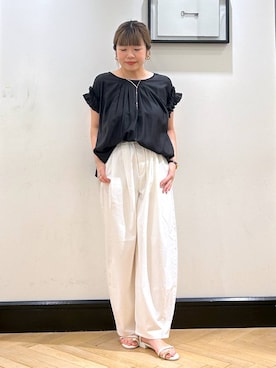 「アイテム（ネックレス）」を使った、seさん（レディース・157cm・30代）の夏コーディネート