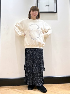 「アイテム（スリッポン）」を使った、ap erikaさん（レディース・157cm・30代）の秋コーディネート