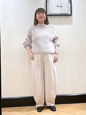 「アイテム（スラックス）」を使った、ap erikaさん（レディース・157cm・30代）の秋コーディネート