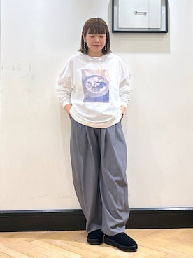 「アイテム（スラックス）」を使った、ap erikaさん（レディース・157cm・30代）の秋コーディネート