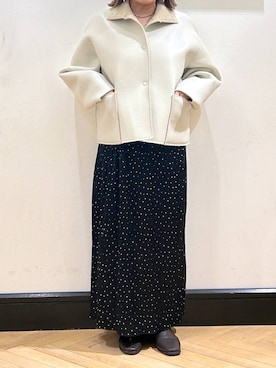 「アイテム（ブルゾン）」を使った、ap erikaさん（レディース・157cm・30代）の秋コーディネート