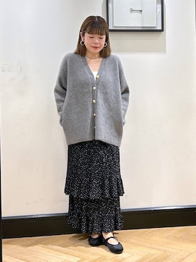 「おでかけ」｜「アイテム（バレエシューズ）」を使った、ap erikaさん（レディース・157cm）の秋コーディネート