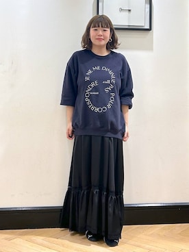 「アイテム（スウェット）」を使った、ap erikaさん（レディース・157cm・30代）の秋コーディネート