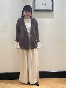 「アイテム（パンツドレス）」を使った、ap erikaさん（レディース・157cm・30代）の夏コーディネート
