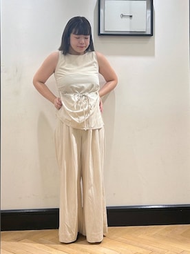 「アイテム（パンツドレス）」を使った、ap erikaさん（レディース・157cm・30代）の夏コーディネート