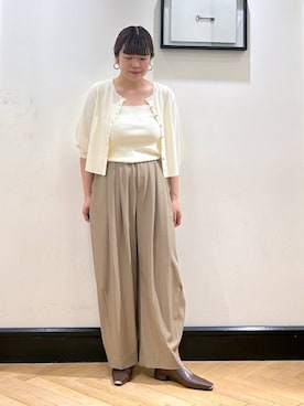「アイテム（タンクトップ）」を使った、ap erikaさん（レディース・157cm・30代）の夏コーディネート