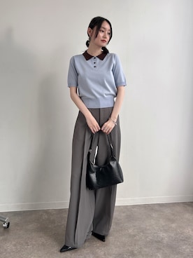 「NOGLE（ノグル）のアイテム（パンツ）」を使った、NOGLEさん（レディース・160cm）の夏コーディネート