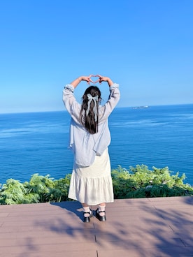 「GU（ジーユー）のアイテム（ワンピース/ドレス）」を使った、nananakanoさん（レディース・161cm）の秋コーディネート