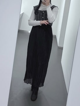 「アイテム（ベスト）」を使った、nananakanoさん（レディース・161cm・20代）の秋コーディネート