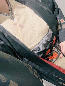 「アイテム（水着/着物・浴衣）」を使った、nananakanoさん（レディース・161cm）の秋コーディネート