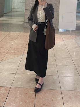 「アイテム（パンプス）」を使った、nananakanoさん（レディース・161cm）の秋コーディネート