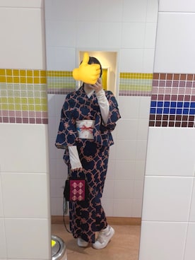 「アイテム（水着/着物・浴衣）」を使った、nananakanoさん（レディース・161cm）の秋コーディネート