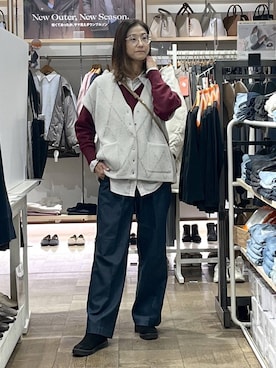 「GLOBAL WORK（グローバルワーク）のアイテム」を使った、nibakeryさん（レディース・168cm・40代）の秋コーディネート