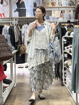 「GLOBAL WORK（グローバルワーク）のアイテム（アクセサリー）」を使った、nibakeryさん（レディース・168cm）の夏コーディネート