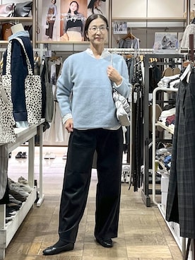 「アイテム（シュシュ）」を使った、nibakeryさん（レディース・168cm）の秋コーディネート