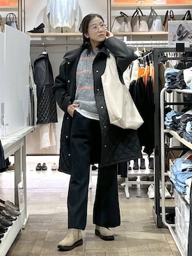 「アイテム（その他ヘアアクセサリー）」を使った、nibakeryさん（レディース・168cm）の冬コーディネート