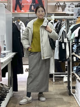 「アイテム（シュシュ）」を使った、nibakeryさん（レディース・168cm）の秋コーディネート