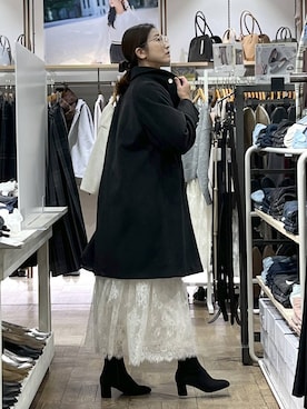 「アイテム（シュシュ）」を使った、nibakeryさん（レディース・168cm）の秋コーディネート