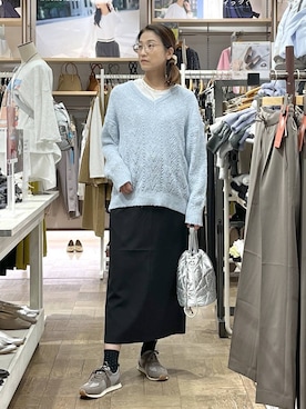 「アイテム（ハンドバッグ）」を使った、nibakeryさん（レディース・168cm・40代）の秋コーディネート