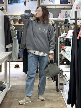「アイテム（ショルダーバッグ）」を使った、nibakeryさん（レディース・168cm・40代）の秋コーディネート