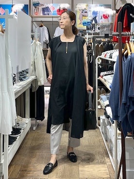 「GLOBAL WORK（グローバルワーク）のアイテム（ワンピース/ドレス）」を使った、nibakeryさん（レディース・168cm）の夏コーディネート