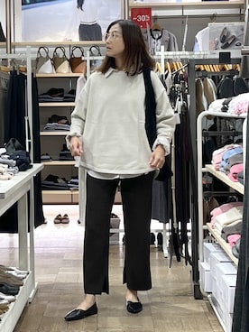 「デート/ロマンティック」｜「アイテム（トートバッグ）」を使った、nibakeryさん（レディース・168cm）の秋コーディネート