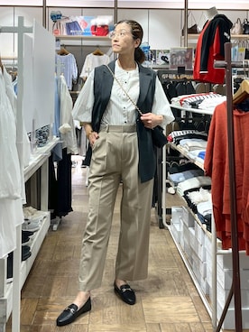 「アイテム（ベスト）」を使った、nibakeryさん（レディース・168cm・40代）の夏コーディネート