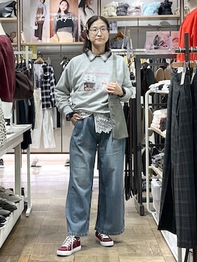 「ソックス」｜nibakeryさん（レディース・168cm）の秋コーディネート