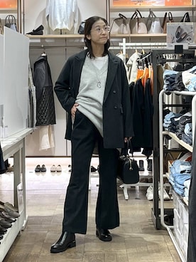 「アイテム（その他ヘアアクセサリー）」を使った、nibakeryさん（レディース・168cm）の冬コーディネート