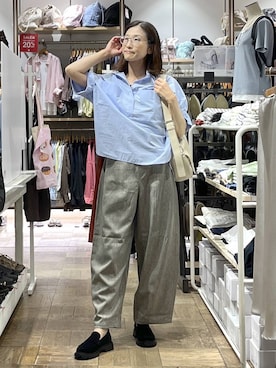 「アイテム（ローファー、その他）」を使った、nibakeryさん（レディース・168cm）の秋コーディネート