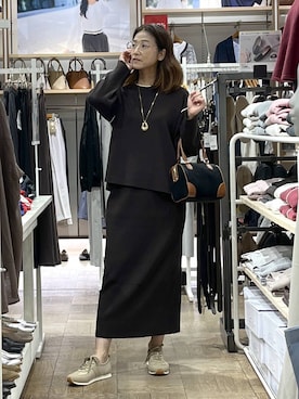 「アイテム（ワンピース）」を使った、nibakeryさん（レディース・168cm・40代）の秋コーディネート