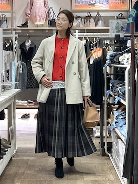 「アイテム（ヘアアクセサリー）」を使った、nibakeryさん（レディース・168cm）の冬コーディネート