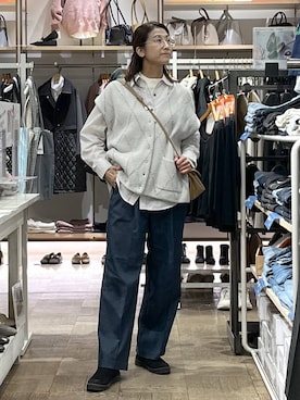 「アイテム（ヘアアクセサリー）」を使った、nibakeryさん（レディース・168cm・40代）の秋コーディネート