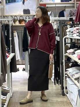 「アイテム（ワンピース）」を使った、nibakeryさん（レディース・168cm・40代）の秋コーディネート