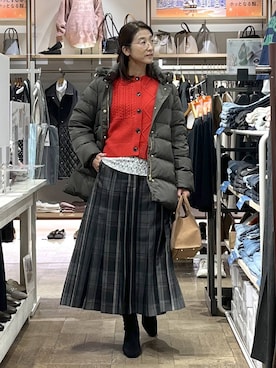 「アイテム（その他ヘアアクセサリー）」を使った、nibakeryさん（レディース・168cm）の冬コーディネート