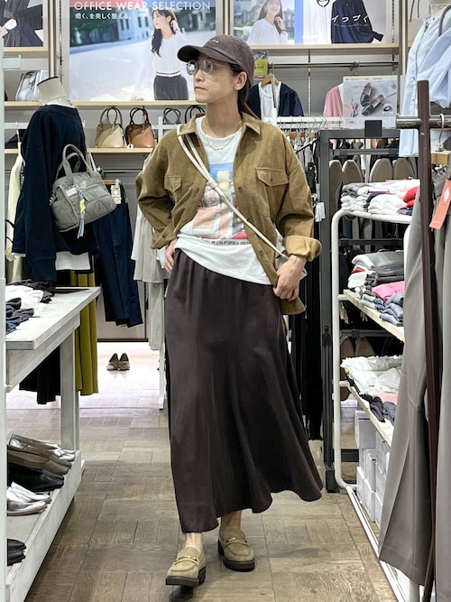 セール】シルクライクフレアスカート/575212（スカート）｜GLOBAL WORK