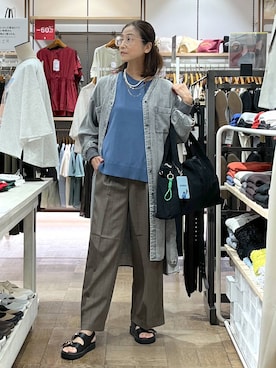 「アイテム（ヘアアクセサリー）」を使った、nibakeryさん（レディース・168cm・40代）の夏コーディネート