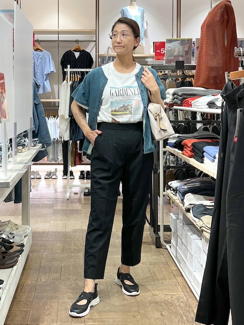 セール】デニムフリルブラウス/571291（シャツ/ブラウス）｜GLOBAL