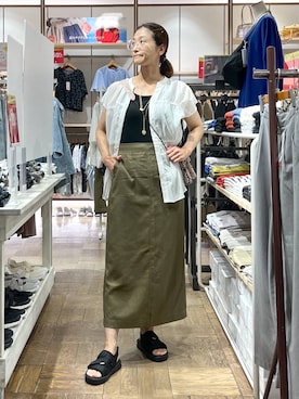 「アイテム（サンダル）」を使った、nibakeryさん（レディース・168cm・40代）の夏コーディネート