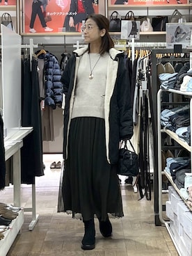 「アイテム（その他ヘアアクセサリー）」を使った、nibakeryさん（レディース・168cm）の秋コーディネート