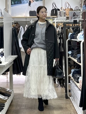 「アイテム（ワンピース）」を使った、nibakeryさん（レディース・168cm・40代）の秋コーディネート