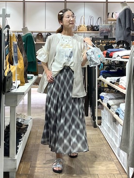 「アイテム（ベスト）」を使った、nibakeryさん（レディース・168cm・40代）の秋コーディネート