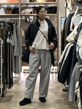 「旅行」｜「アイテム（アクセサリー）」を使った、nibakeryさん（レディース・168cm）の冬コーディネート